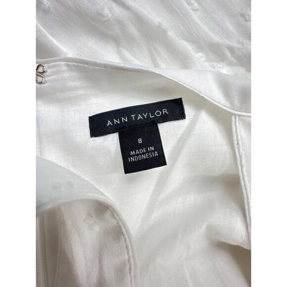 Ann Taylor - Fit and Flare Maxi Dress in White - Picture 6 of 6